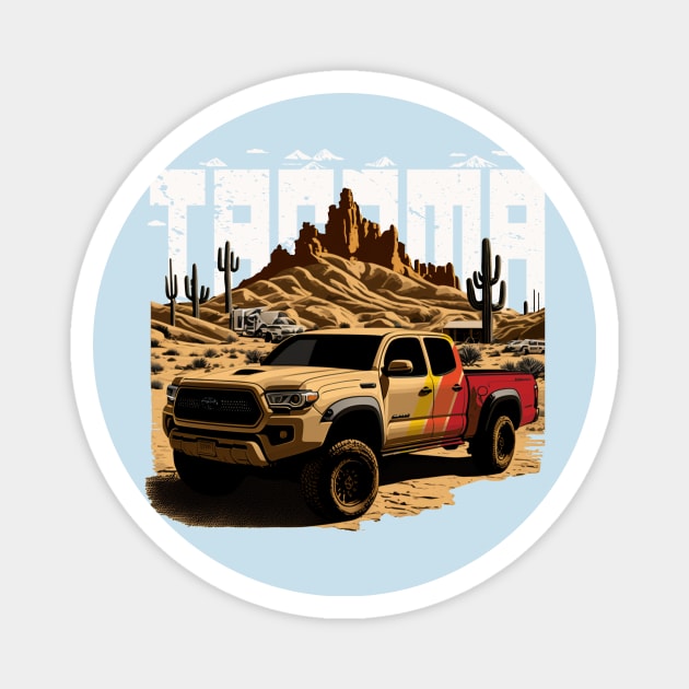 Tacoma Offroad Vintage Style Design Magnet by Kid Relic